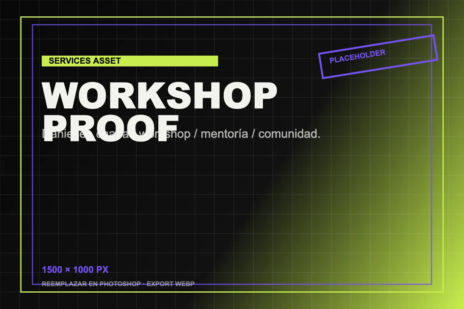 Placeholder workshop charla o mentoría Daniel Carrillo